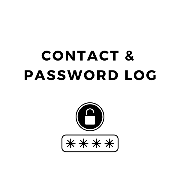 Contact and Password Log